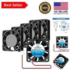 Compact 40mm 5V Cooling Fan 5000 RPM - Ideal for DVR, PC, Laptop  More 5Pcs 