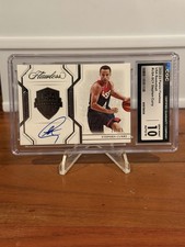 2022-23 Panini Flawless USA Basketball Stephen Curry Silver Bar Auto /25 CGC 10