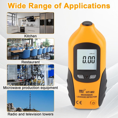 Microwave Tester Digital LCD Display Microwave Leakage Detector EMF Radiation