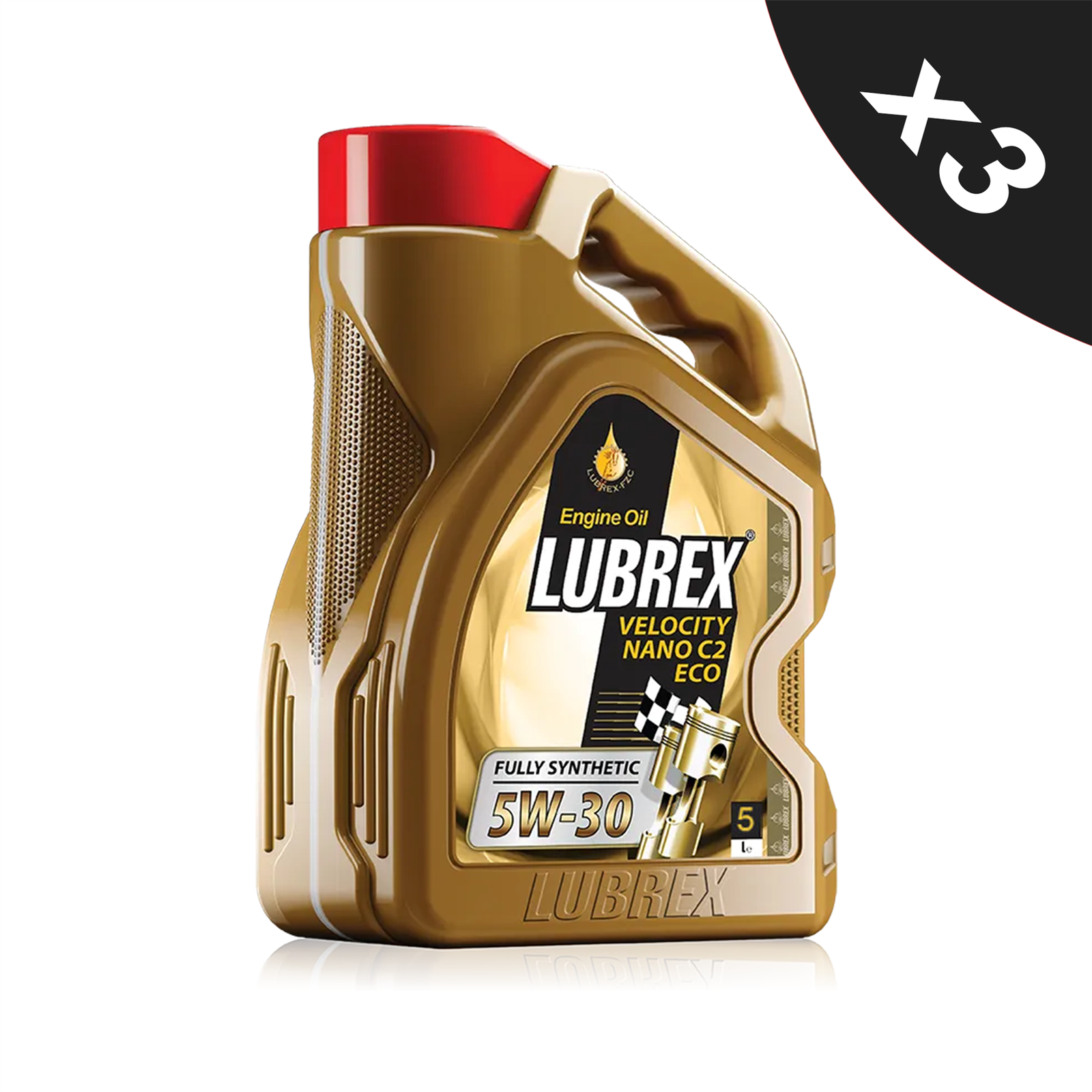 Lubrex 5W-30 Fully Synthetic Engine Oil ACEA C2 API SN/CF RN0700 3x5L
