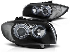 Angel Eyes Scheinwerfer Set f�r BMW 1er E87/81/82/88 BJ 04-11 Klar/Schwarz RHD/L