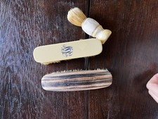 Lot Of 3 Antique Brushes Including Shaving Brush