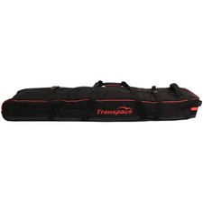 Transpack Ski Vault Double Pro Rolling Padded Ski Bag BLACK/RED ELECTRIC