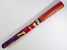 Hand Carved and Hand Painted 15.5" Wood Flute. Made in Guatemala.