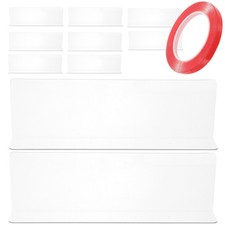 10 Pcs Clear Plastic Shelf Dividers for Retail Shelves and Closet Organization