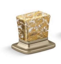 Kallista Per Se Gold Flake Crystal Knob Handle for Brushed French Gold Faucet