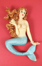Calamita Frigorifero Sirena-Creatura di Mare- Resina Multicolore Leggi Descrizione