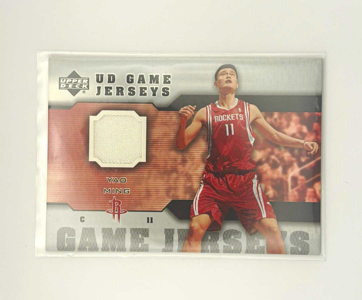 Upper Deck 2005-06 UD Game Jerseys Memorabilia Jersey Yao Ming Rockets #GJ-YM