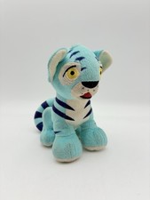 Neopets Kougra Plush Blue Yellow Stuffed Toy Striped Cat 7  