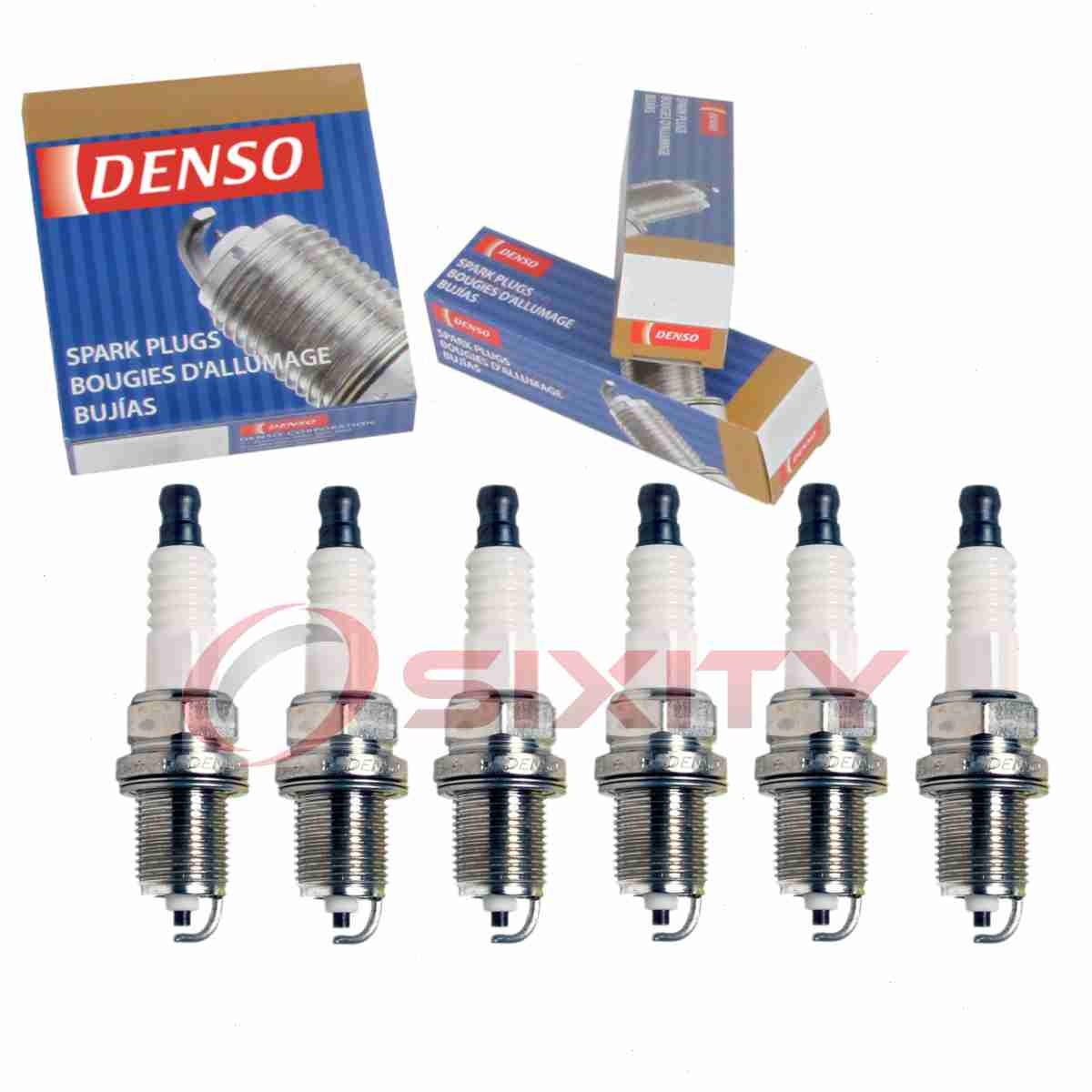 6 pc Denso Standard Spark Plugs for 1990-1991 Mazda 929 3.0L V6 Ignition wb