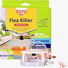 Zero in Flea Killer Continuous Flea Control with 7-Watt Heat Flea Lamp Safe FS.