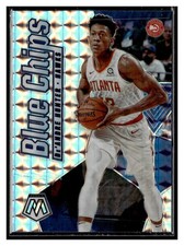 2019-20 Panini Mosaic #12 De'Andre Hunter Blue Chips Mosaic Atlanta Hawks