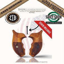 Pistol Grips for S W Revolver J Frame Round Butt Zib Grips Wooden Series