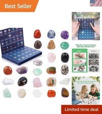 Interactive Christmas Advent Calendar 2026 with 24 Gemstones  Healing Crystals