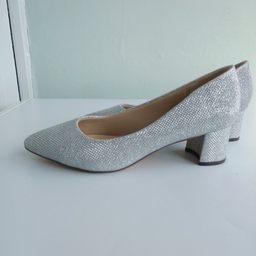 "Pink" Paradox London Silber Glitzer schöne spitz zulaufende schwarze Absatzschuhe EUR 37 - Bild 2 von 13