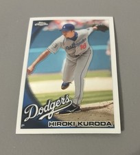 Topps 2010 Chrome Hiroki Kuroda Los Angeles Dodgers Baseball Card #113