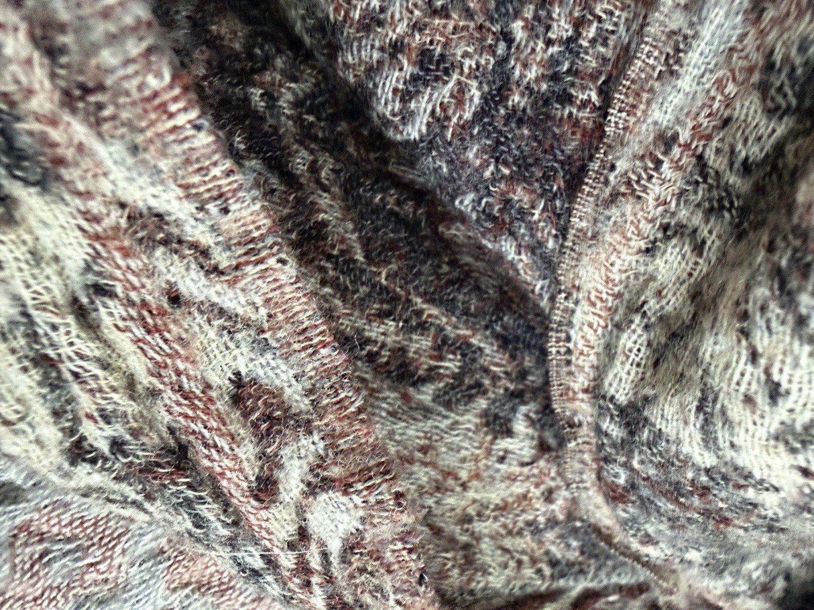 Reversible Boho Patchwork Animal Print Scarf 2m L… - image 6