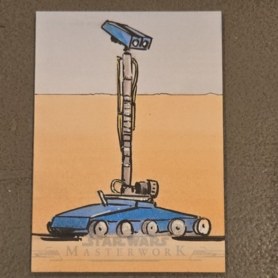 2019 Topps Star Wars MASTERWORK ''WED 15 TREADWELL DROID'' Marsha Parkins SKETCH