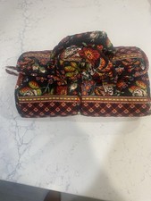 VERA BRADLEY Large Paisley Cosmetic Toiletries Travel Bag 3 Pouches