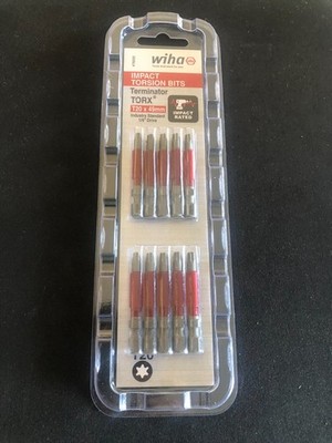 WIHA 76555 Terminator TORX Impact Torsion Bit - Torx T20 X 49Mm - 10 Pack