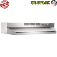 Ductless Range Hood Insert Non-Ducted Ventilation Cooktop Light 2-Speed Fan New
