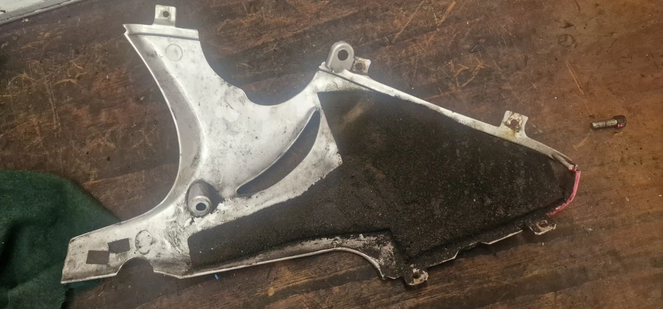 Triumph Sprint St 955i Left Lower Belly  Fairing Silver 2002  - 2005 - Image 2 of 2