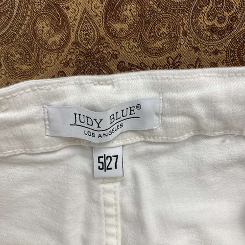 Judy Blue High Waist Cuffed Jogger Jeans Damen 5/27 weiß JB88812 30" Schrittlänge - Bild 3 von 11