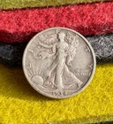 (#100692). Walking Liberty Half Dollar: 1934 S   XF+ luster remains