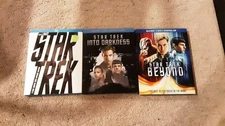 Star Trek Trilogy Kelvin Timeline Blu-ray, Beyond, Into Darkness with Slipcovers