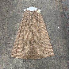 Vintage Film Costume 50s Does Victorian Western Style Prairie Skirt CalicoStripe