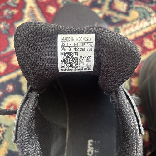 Black Adidas Trainers Size 8 - Picture 10 of 11