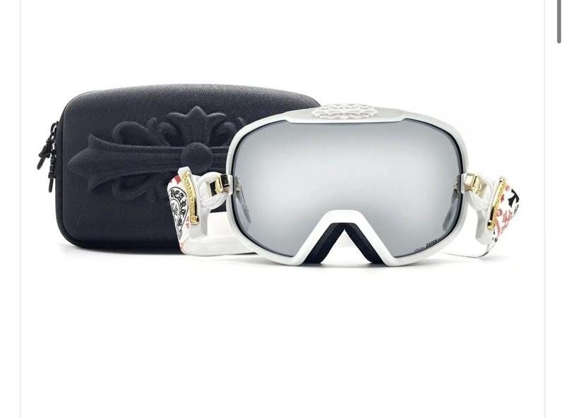 Chrome Hearts Winter White Googles with Two Lenses Unisex BRAND NEW IN BOX RARE