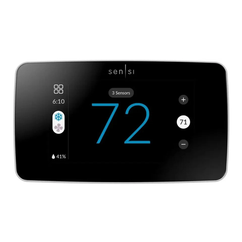 Emerson Sensi Touch 2 Smart Wi-Fi Thermostat (White Beveled Edge) - Image 2 of 4