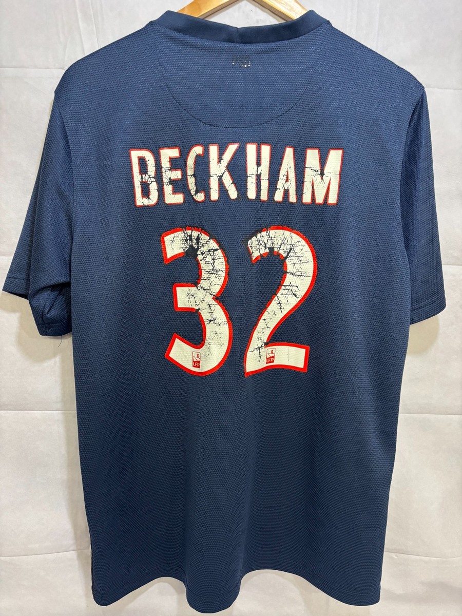 NIKE PSG BECKHAM 32 ユニフォーム Lサイズ Paris Saint Germain Nike Dri Fit Mens Blue Football Jersey David