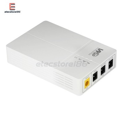 Mini DC UPS Uninterruptible Power Supply 7800mAh 10400mAh Power Bank Backup