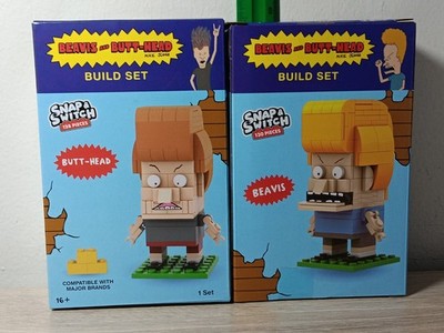 FREE SHIP* BEAVIS & BUTT-HEAD BlockHead Snap & Switch Brick Set