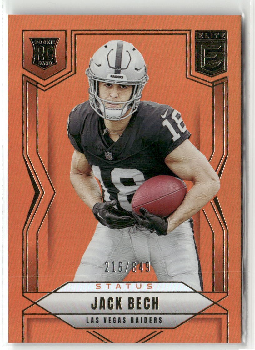 2025 Donruss Elite #177 Jack Bech Status Metallic Orange #/849