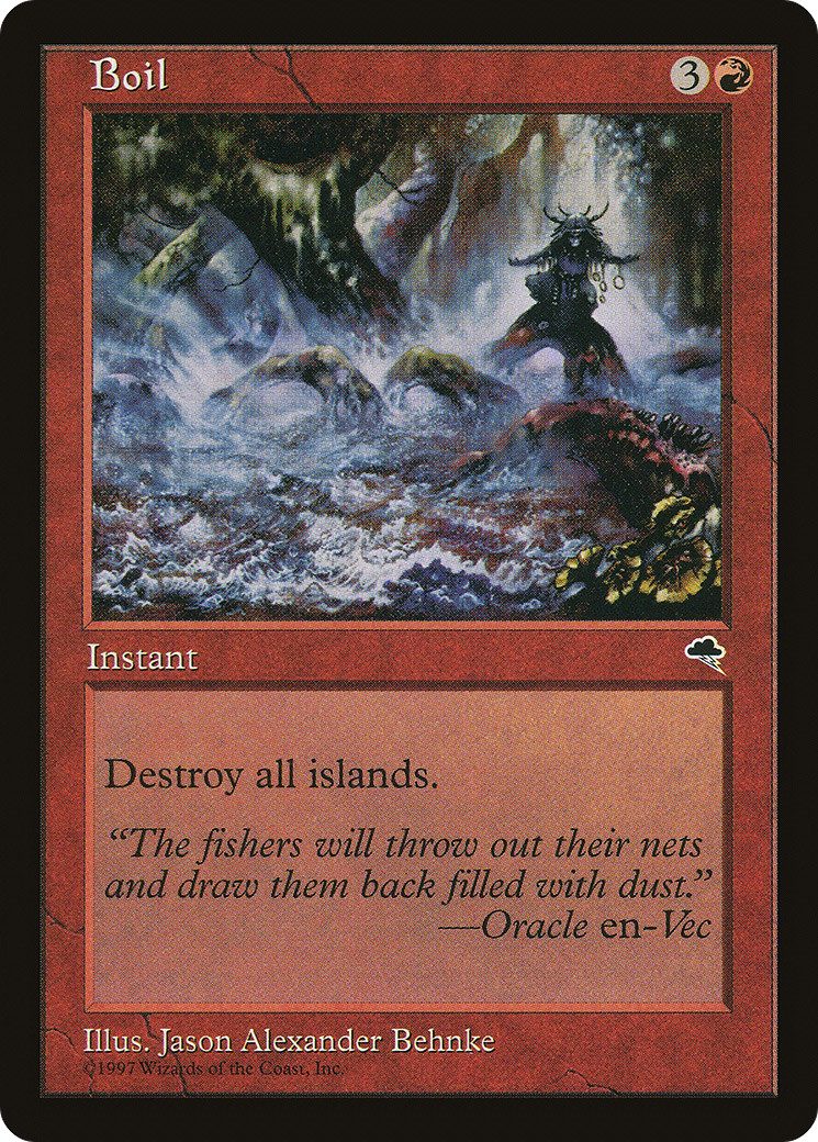 Boil #165 (HP) Tempest TMP Magic MTG