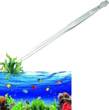 18.9 Inch Aquarium Tweezers with Hanger, 2025 New Extra Long Feeding Tongs, Stai