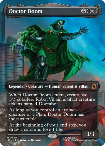Wizards of the Coast MTG Doom Variant Doctor Doom Marvel Mythic