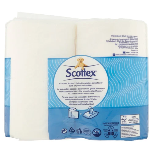 Scottex Pulito Completo Carta Igienica 4 pz - Foto 6 di 11