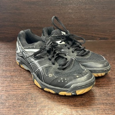 Asics Women's Gel-1150V Volleyball Shoes Size 8.5 Black Silver B457Y Sneaker Gym