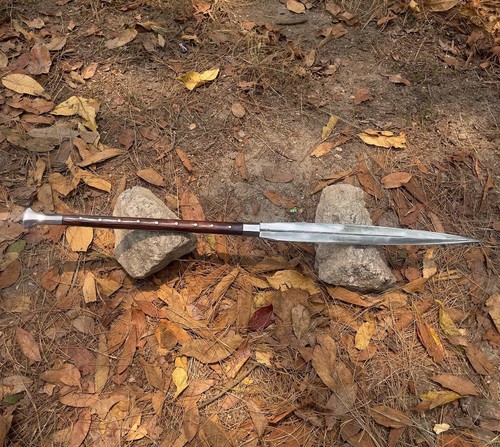 Custom Handmade Carbon Steel Blade Historical Viking Spear | Hunting 36 inches - Picture 5 of 10