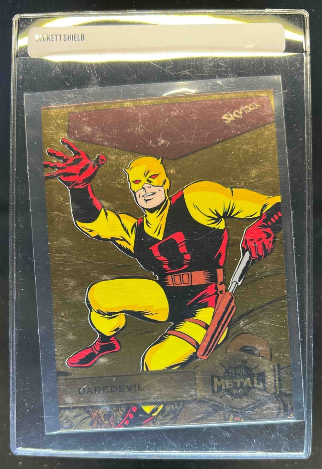 2021 Skybox Metal Universe Marvel Spider Man Daredevil Gold Light FX #121