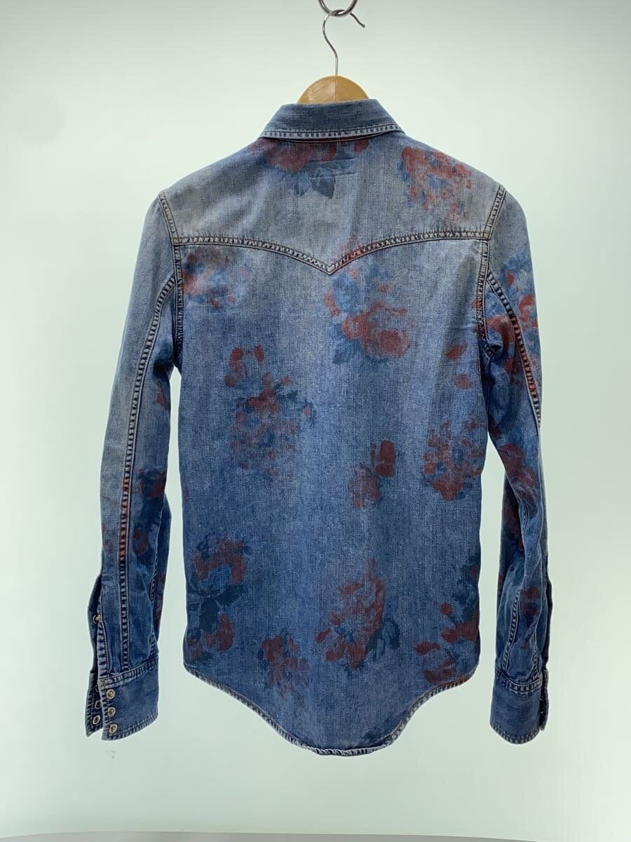 Camicia western SAINT LAURENT denim stampa floreale S denim IDG motivo floreale 512048