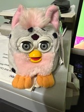 Furby Buddies Bean Bag Plush Vintage Gray Spotted Beanie Koko Ay-Loh 1999 Y2k 5  