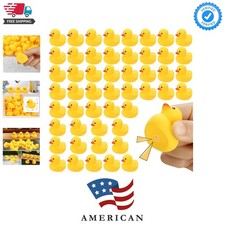 Rubber Duck Bath Toys , 50Pack Mini Rubber Ducks Bulk Float Duck Baby Bath To...