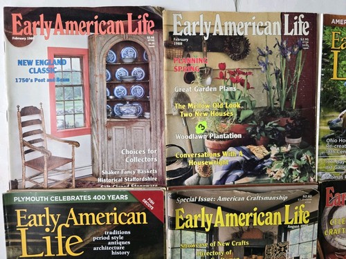 Lot 8 Early American Life Magazines 1986 1987 1988 1989 2020 Decorating Decoys + - Picture 6 of 24