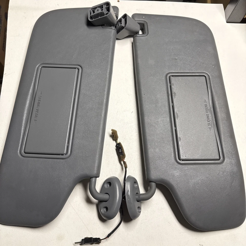 Viseiras Ford F350 2012 cinza para motorista e passageiro lateral - Imagem 2 de 4