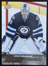 Connor Hellebuyck 2015-16 UD Series 1 Young Guns #214 Rookie Card RC Free Ship. rookie card picture